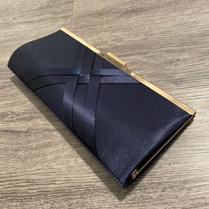 Navy formal clutch purse
